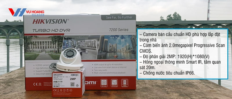 Camera bán cầu Hikvision bộ H2023-2