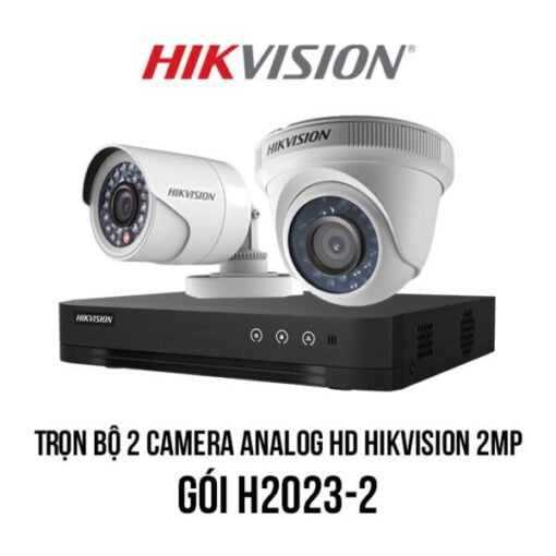 Trọn bộ 2 camera Analog HD HIKVISION 2MP giá rẻ