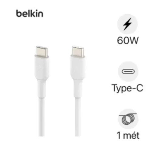 Cáp sạc BELKIN 60W C to C 1M, vỏ nhựa, không hộp